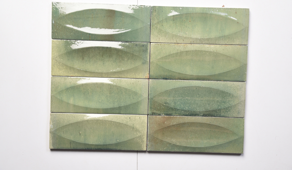 Afbeeldingen van Green Glazed 0304 Steenstrips