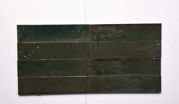 Afbeeldingen van Green Glazed 0307 Steenstrips